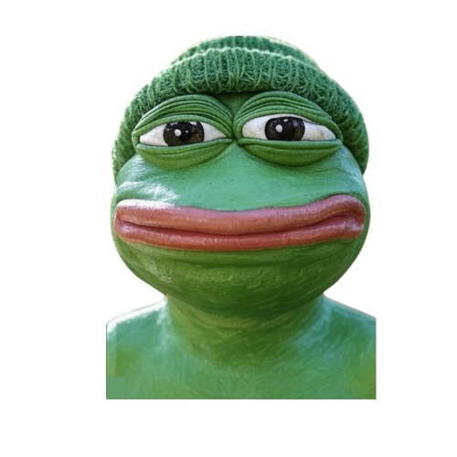 Pepe with mouth closed